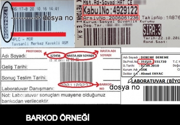 Tahlil sonular iin hasta dosya no nedir?