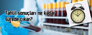 Tahlil sonular ne kadar srede kar?